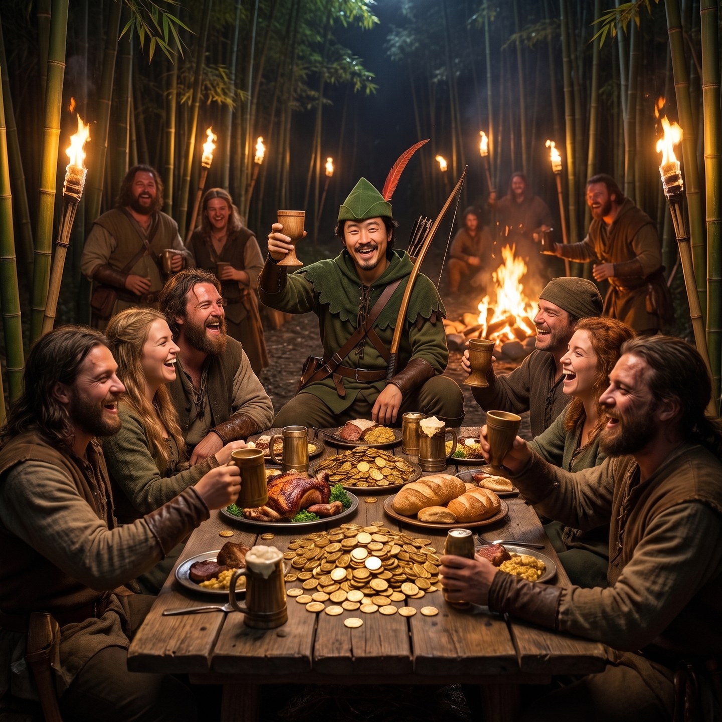 Luóbīnhood feasting with the merry degens